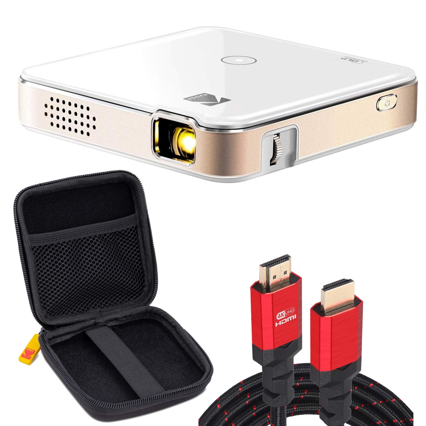 KODAK Luma 150 Ultra Mini Pocket Pico Projector - Built in Rechargeable Battery & Speaker, 1080P Support Portable Wireless LED DLP Video Travel