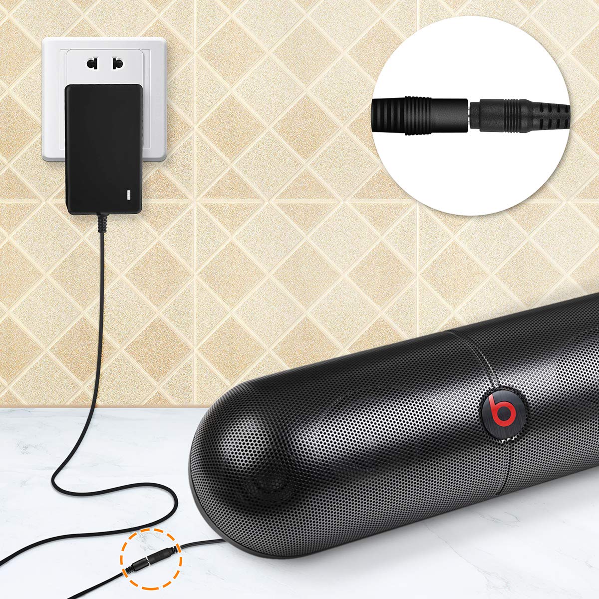 PwrON Ac Dc Adapter for by Dre Pill XL B0514 Wireless Portable Speaker PillXL DYS DYS404-120300W 12V 3A 36W Power Supply Cord Charger