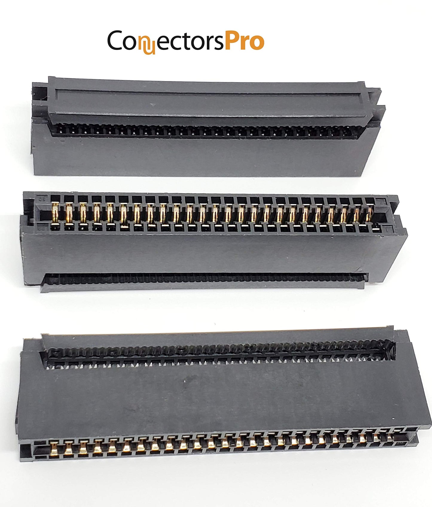 PC Accessories - Connectors Pro 50 Pins IDC 2.54mm Card Edge Connector for Flat Ribbon Cable 50P, CE50 5-Pack