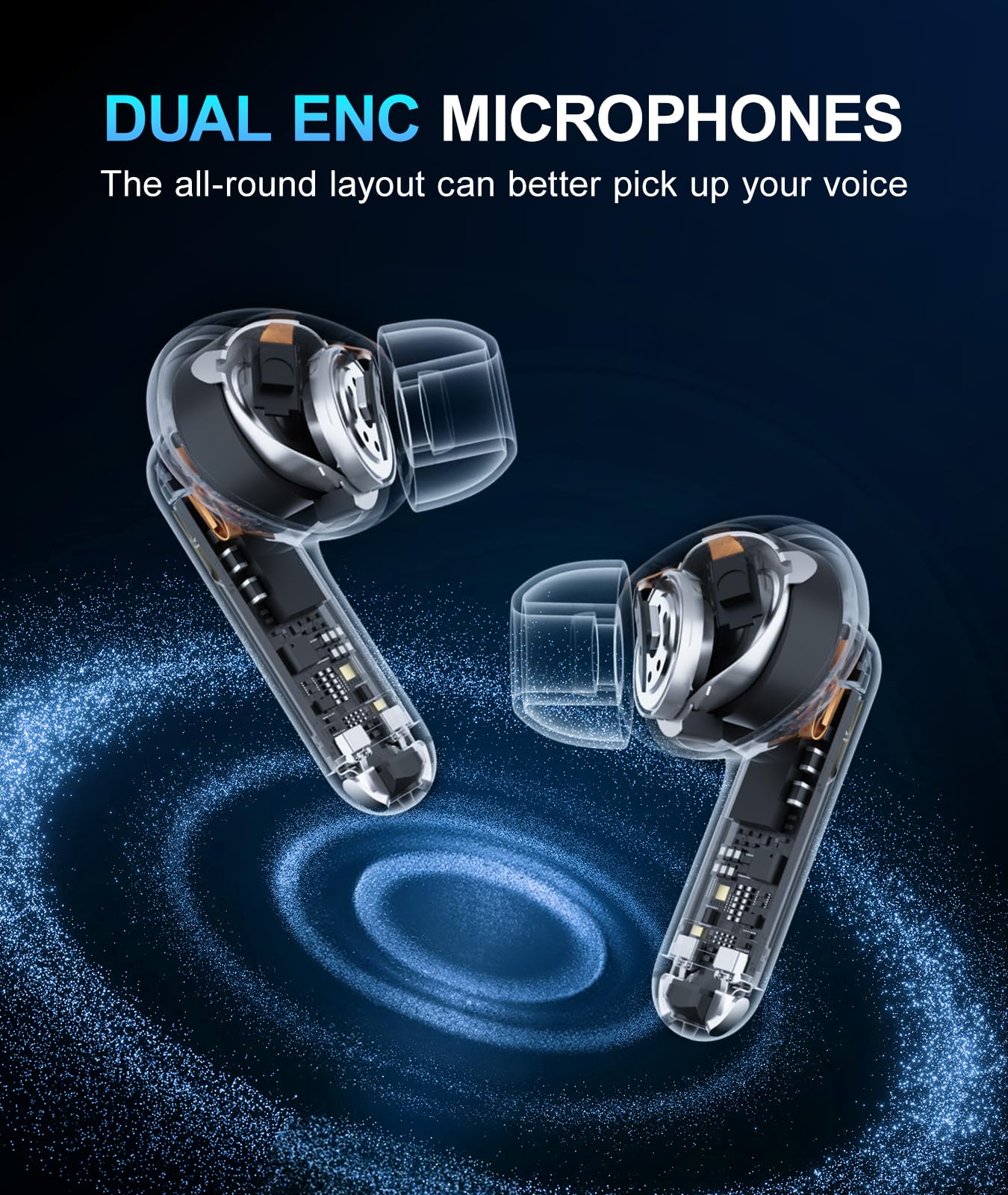Wireless Active Noise Cancelling Gaming Earbuds-Dongle rechargeable-20ms Ultra-Low Latency, Dual-Mode 2.4GHz & Bluetooth 5.3, Hi-Fi Sound for PS5…