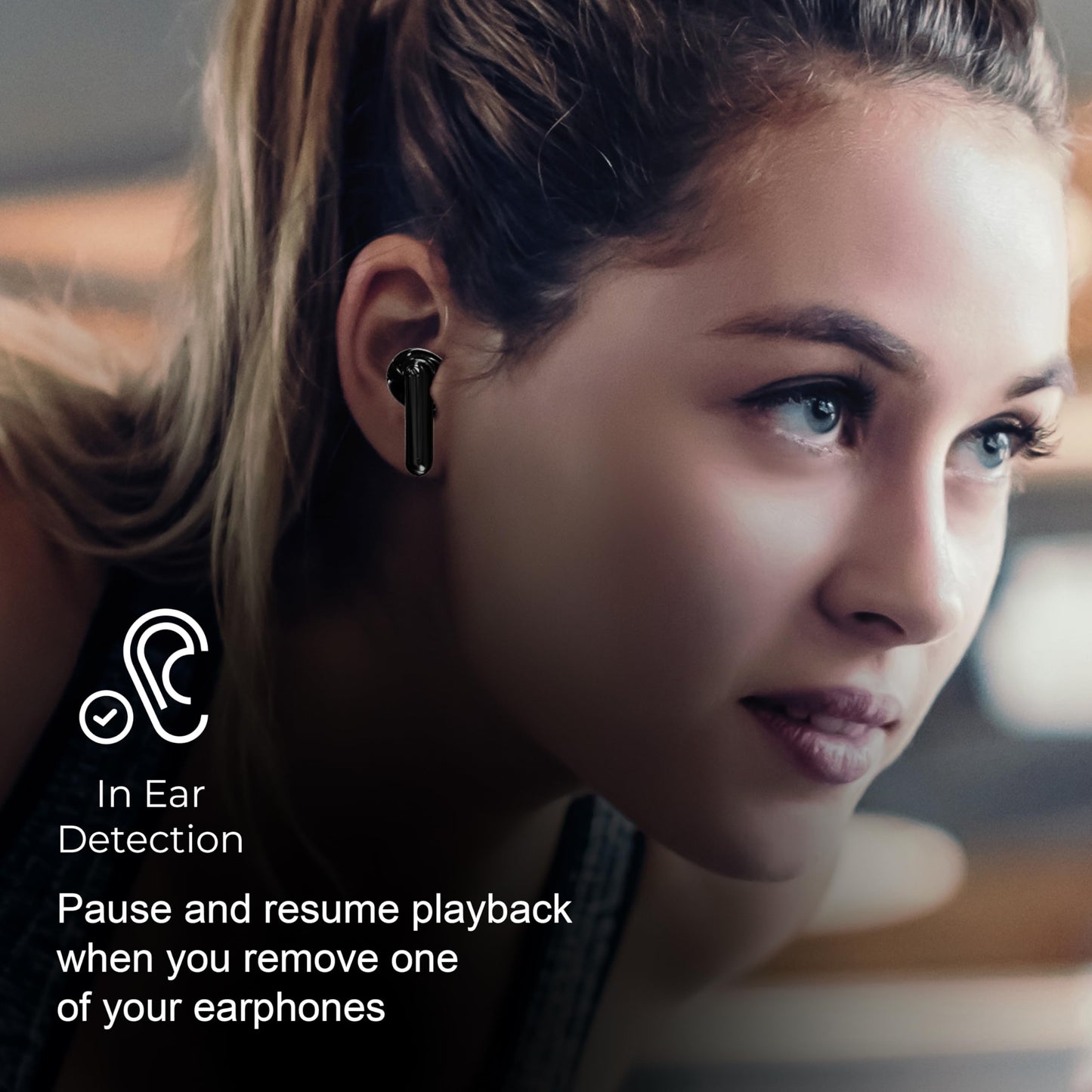 IQ Sound IQ-243TWS Dual-micTWS Earphones and LED Power Display, Amazing Stereo Sound Earbuds, Water Resistance, In-Ear Position Detection, Voice…