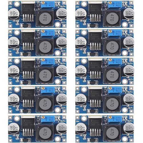ATNSINC 10Pack LM2596 DC-DC Buck Converter, Adjustable Step Down Voltage Regulator 3-40V to 1.5-35V High Efficiency Power Supply Volt Reducer…