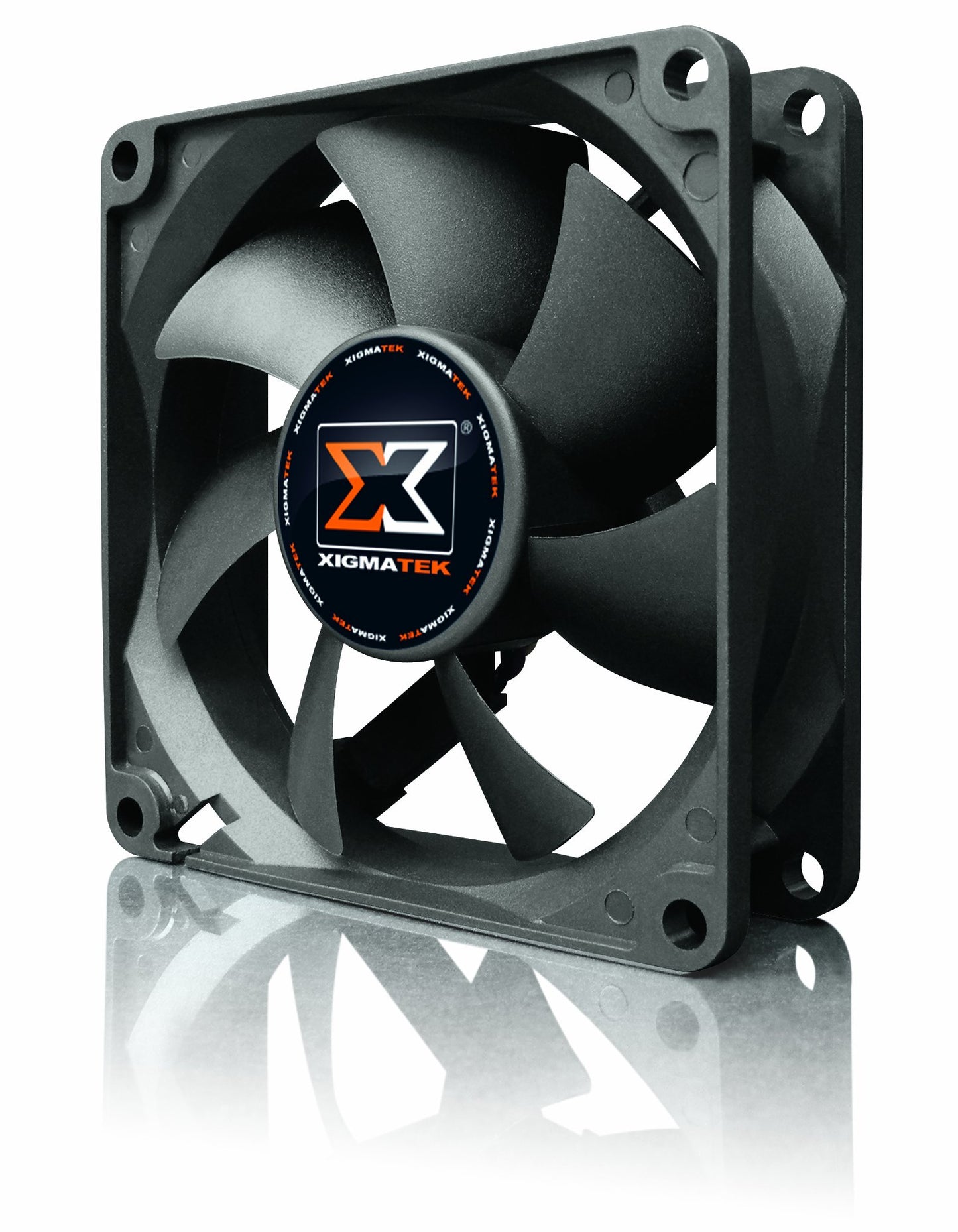 Xigmatek 80MM Black Computer Case Cooling Fan, 3.75 Inches, Air Cooling, Desktop Compatible