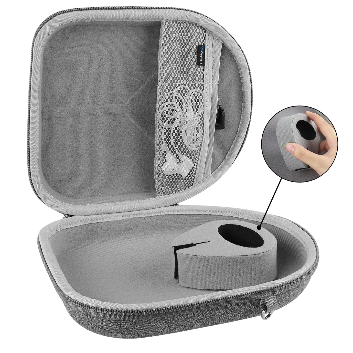 Geekria Shield Headphones Case Compatible with Sony WH-CH720N, WH-1000XM5, WH-1000XM4, WH-XB910N, Replacement Hard Shell Travel Carrying Bag