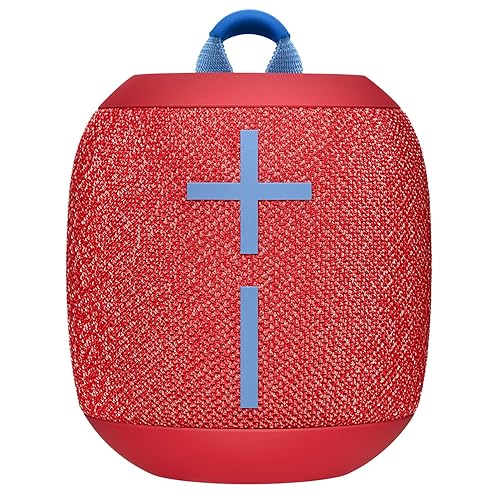 Ultimate Ears WONDERBOOM 2, Portable Wireless Bluetooth Speaker, Big Bass 360 Sound, Waterproof/Dustproof IP67, Floatable, 100 Ft Range - Radical Red