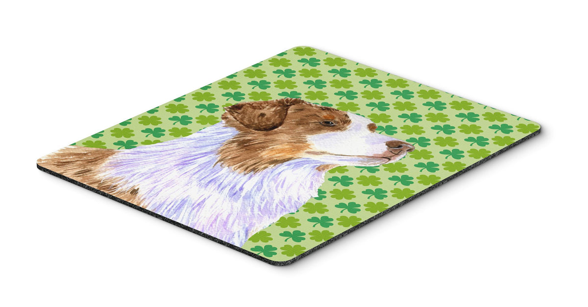 Caroline's Treasures LH9183MP Australian Shepherd St. Patrick's Day Shamrock Mouse Pad, Hot Pad or Trivet for Home Office Gaming Working Computers