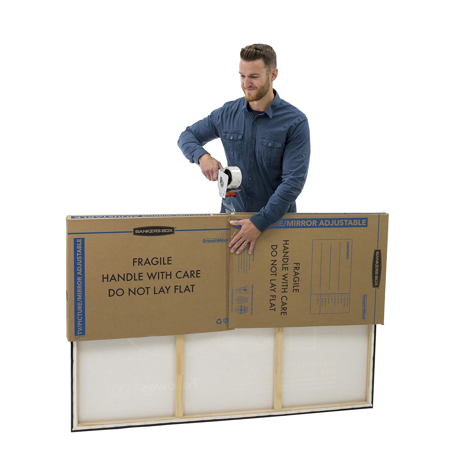 Bankers Box 3-Pack Adjustable TV/Picture/Mirror Moving Boxes