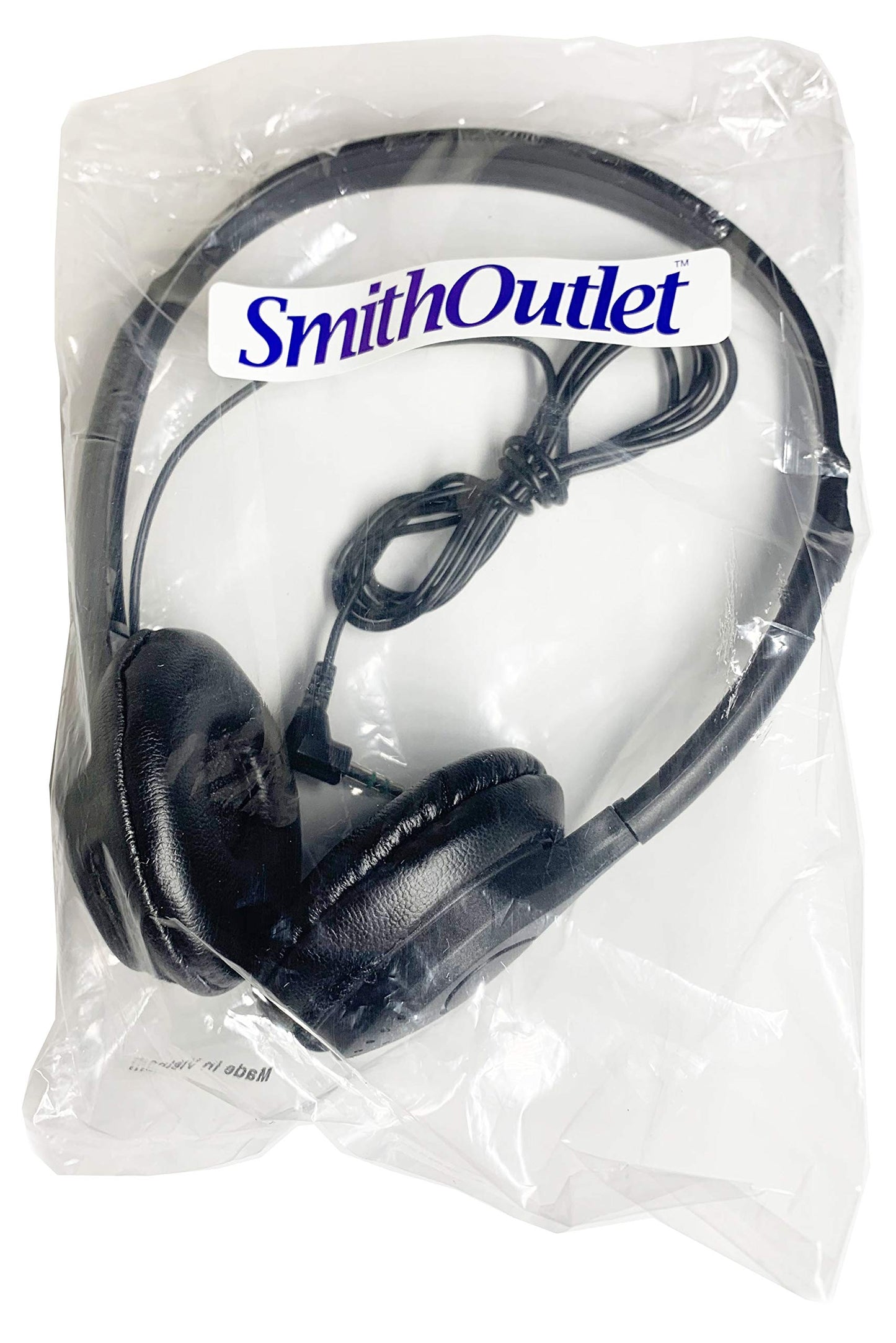 SmithOutlet Headphones Bulk 100-Pack | for Classroom School Students K-12 | On-Ear Wired | Compatible with Chromebook, Computer, Laptop | Black Color…