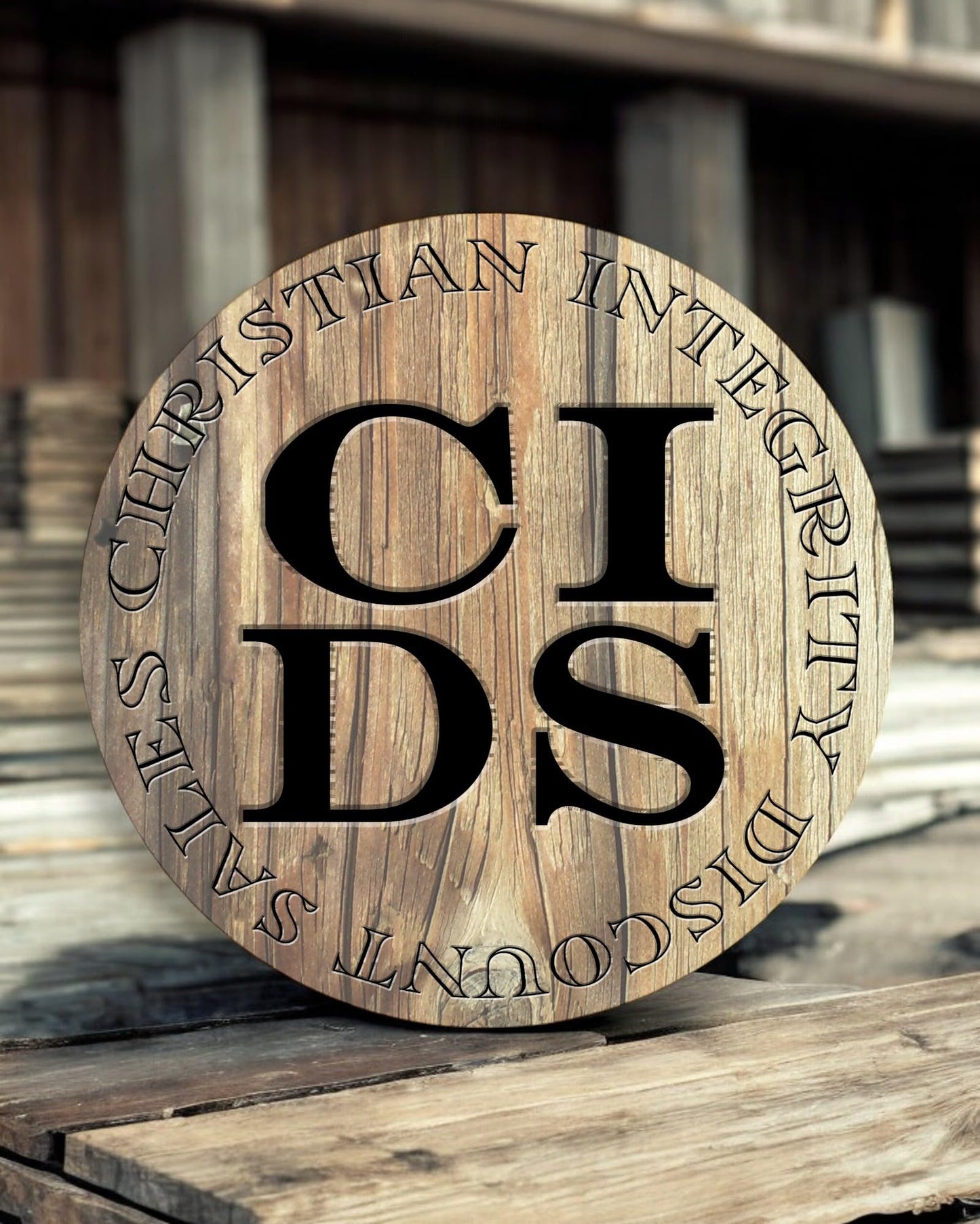 CIDS Monitor Stand Oak 1" Golden Oak 18 x 11.25 x 4.88 TV Wood Shelf Riser Bed Stool Assembled Made in USA New