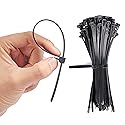 FIXSON Cable Ties Reusable Releasable Zip Ties Multi Purpose Pack of 100 (10")