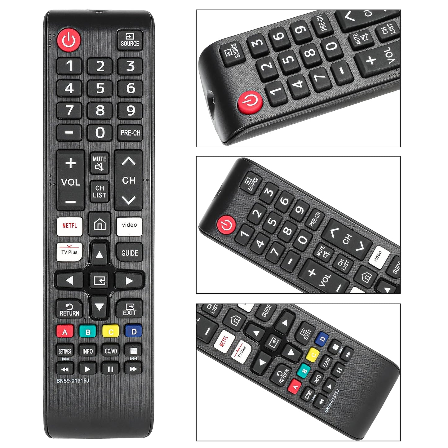 BN59-01315J New Replaced Remote Control for Samsung Smart TV UN50TU7000F UN55TU7000F UN58TU7000F UN58TU700DF UN65TU7000F UN43TU7000F UN65TU700DF