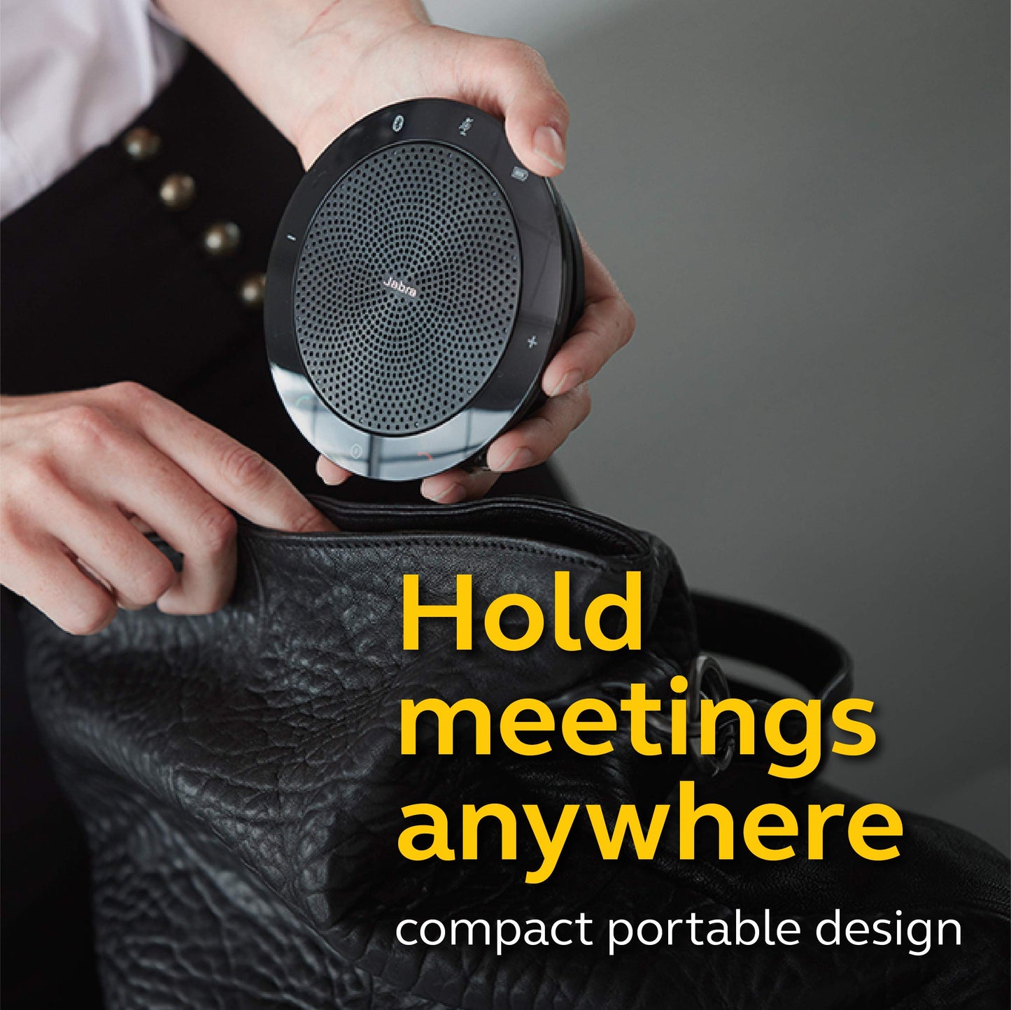 Jabra Speak 510 UC Wireless Bluetooth Speakerphone - Outstanding Sound Quality, Portable Conference Speaker for Holding Meetings Anywhere - Certified