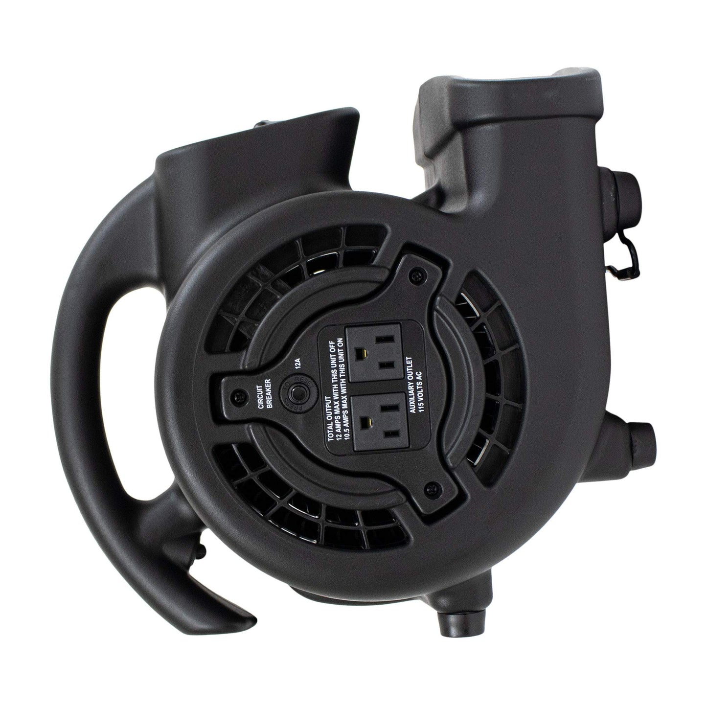 XPOWER P-80A Mini Mighty 138 W 600 CFM Centrifugal Air Mover, Carpet Dryer, Floor Fan, Blower, Stackable, Daisy Chain, for Water Damage Restoration