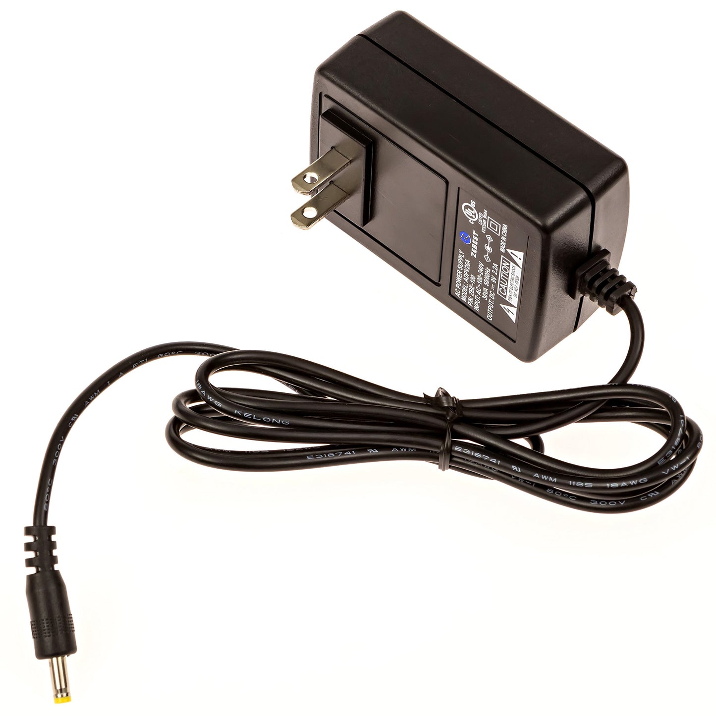 Ac Power Adapter Cord for Audiovox D1905 D1909 D1998 D1998pk D2011hp D2017pk D709 D710pk D712esk D8500xp Portable DVD Players