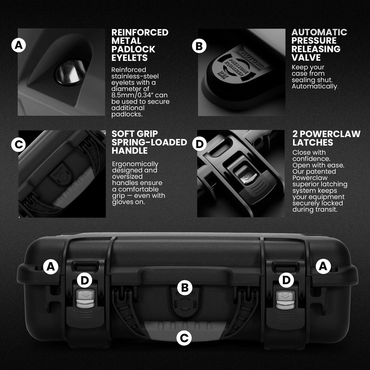 NANUK 910 Empty Waterproof Hard Case - 14.3” x 11.1” x 4.7”, Protective Case for Gear - Impact-Resistant, Dustproof, Airline Carry-On Approved - Made