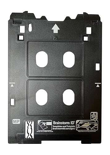 Inkjet PVC Card Tray for Canon PIXMA TS82xx, TS83xx, and TS95xx Series Printers (Canon MP/Multi-Purpose Tray Printers) by Brainstorm ID