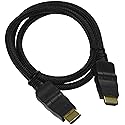 Pyle PHDMRT3 Horizontal Swivel HDMI Cable with Heavy Duty Fiber Shielding (3 feet, Black)