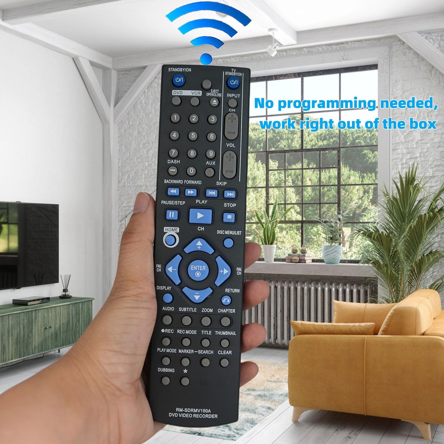 Replacement Remote Control for JVC RM-SDRMV150A DR-MV150B RM-SDRMV79A RM-SDRMV80A DRMV80B DVD HDD Video Recorder