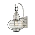Livex Lighting 26901-91 Transitional One Light Outdoor Wall Lantern from Newburyport Collection in Pwt, Nckl, B/S, Slvr. Finish, Brushed Nickel