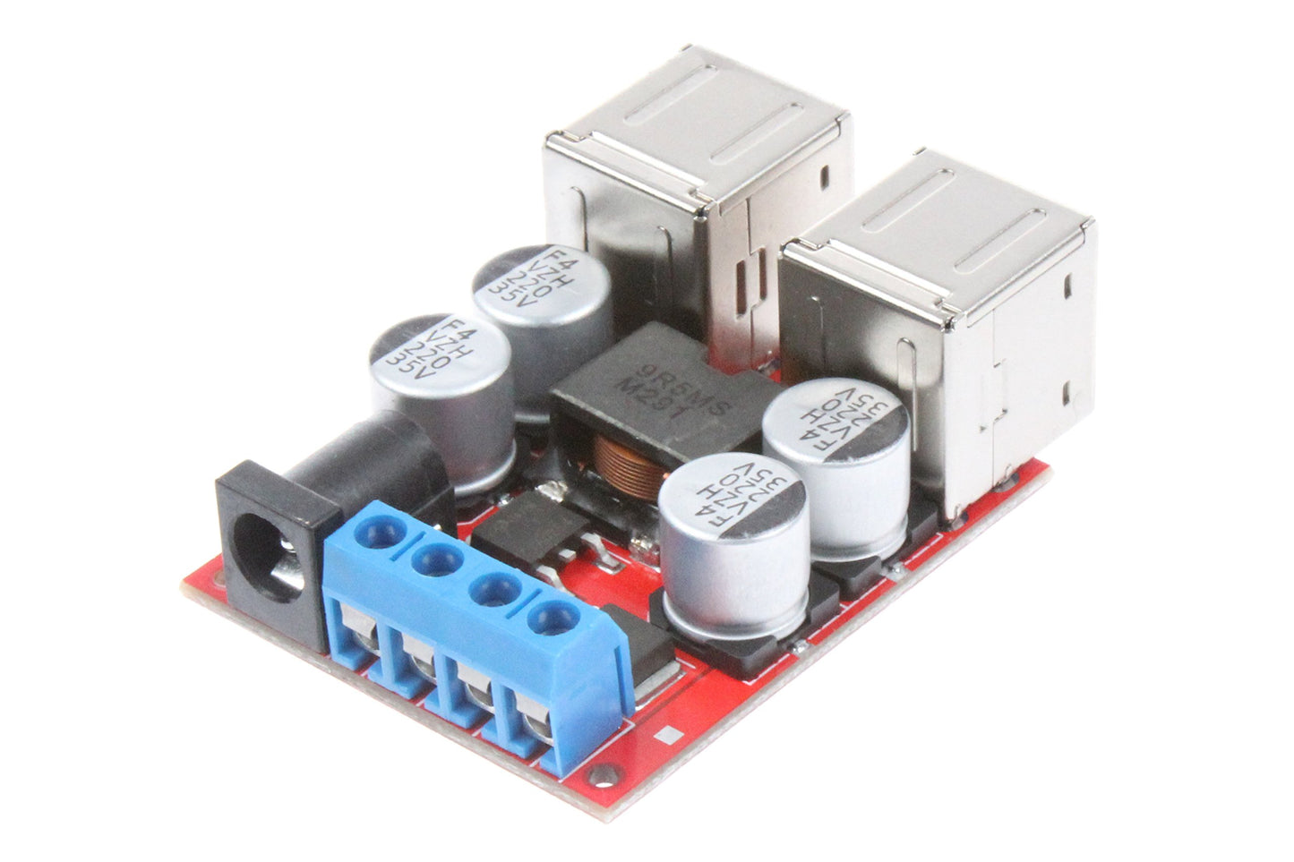 NOYITO 8A 4 USB Charger Power Supply Module DC 12V 24V 8-35V Buck to DC 5V 2A 4-Port USB for Car Charger Module 5V Device