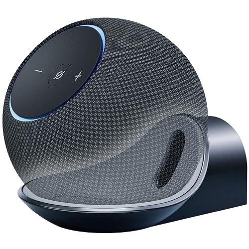 TotalMount - Premium Wall Mount for Echo Dot MAX, HomePod Mini, and More (Easy Installation, Soft Liner, and Secure Fit)