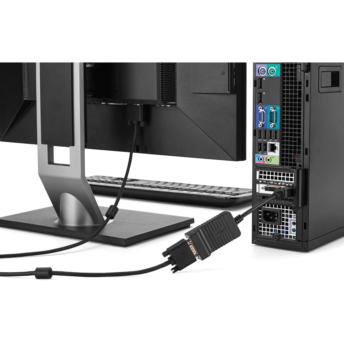 StarTech Active DisplayPort to VGA Adapter, 1080p, DP 1.2, Dongle (DP2VGA)