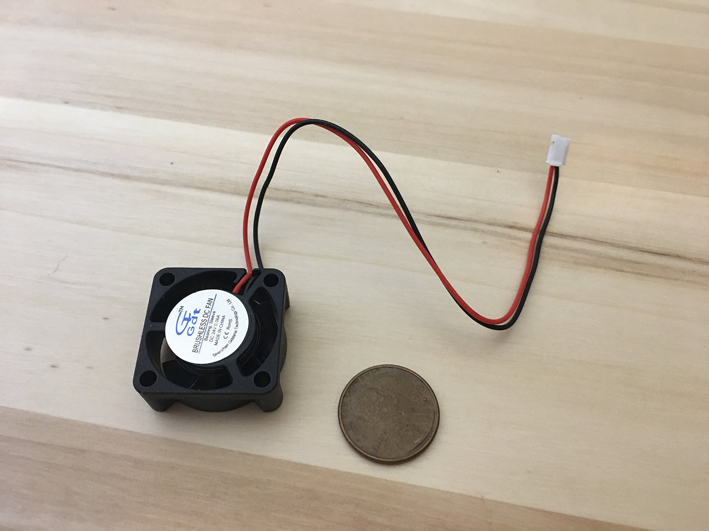 Endlessparts 1 Piece - 24v - Fan 25mm x 25 x 10, Brushless Cooling, Small Micro Flow CFM B18, Compatible with Desktop, Laptop