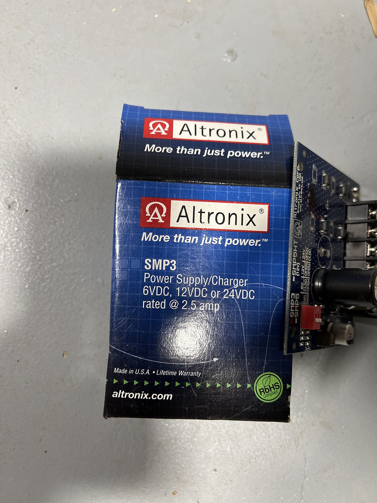 ALTRONIX SMP3 6 12 OR 24VDC @ 2.5 AMP, PC Board, Switching Power Supply Charger