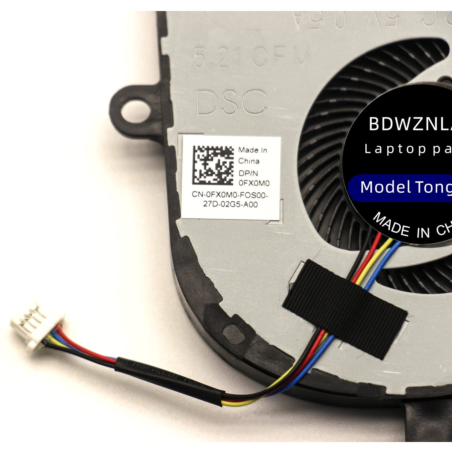 BDWZNLA CPU Cooling Fan for Dell Latitude 3590 L3590 E3590 Inspiron 15 5570 5575?AMD ? P/N:FX0M0M0 DC28000K9F0 DFS1503055P0T FK3A DC 5V 0.5A Fan