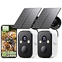 TIEJUS 2K 5G Solar Security Cameras Wireless Outdoor 2-Pack, Wireless Cameras for Home with Full Color Night Vision, PIR Motion Detection, 5G&2.4GHz