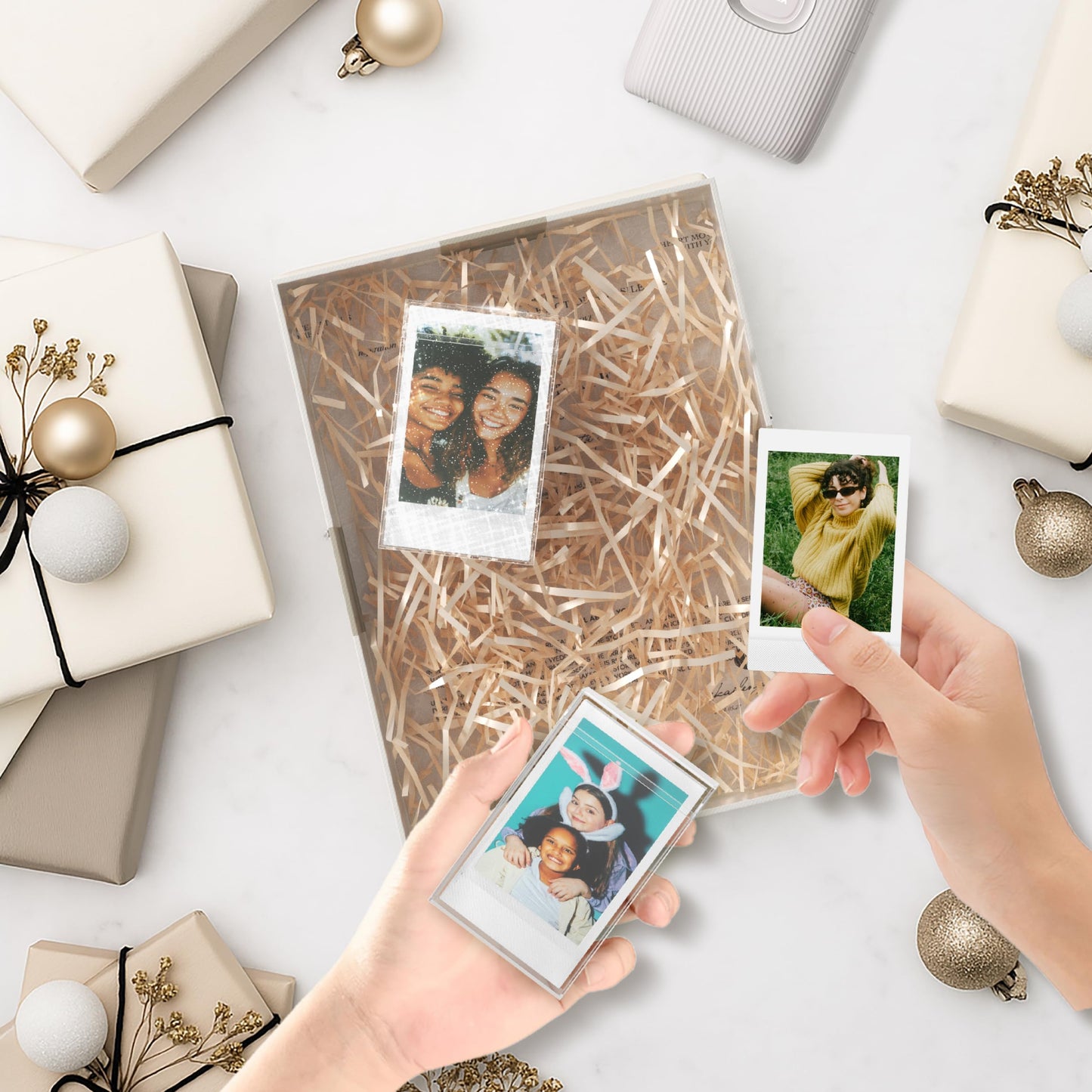 Instax Mini Polaroid Film Storage Case for Fujifilm Instax Mini EVO/12/11/9/8/99/90/40/SE Films, Instant Camera Photos Accessories, 2x3 Polaroid