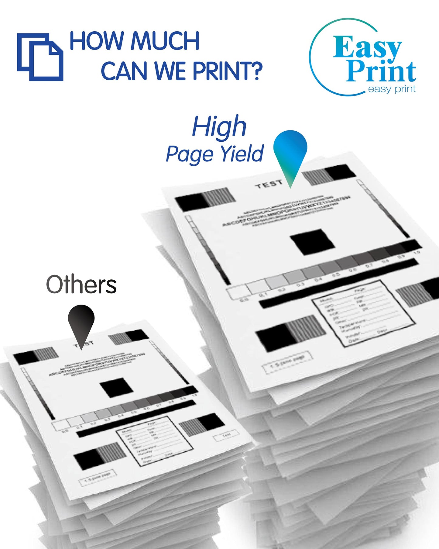 EASYPRINT 3-Cyan Compatible 02 Ink Cartridges Replacement for HP02 HP-02 Used for Photo Smart C6280 C7280 8250 D7460 C8180 C6250 Printers