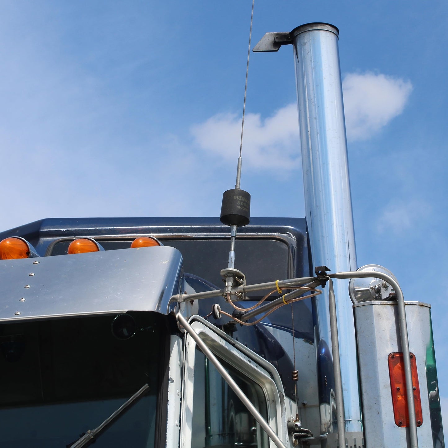 RoadPro RP-8X12CL Clear 12' CB Antenna with Mini-8 Coax Cable