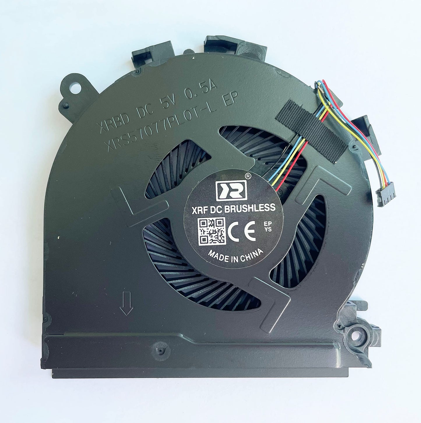 Fleshy Leaf CPU+GPU Cooling Fan Replacement for HP Spectre X360 15-CH Series (2 Fans, 15 decibels, 5 volts, 4-Pin, Plastic, Forced Air, Laptop)