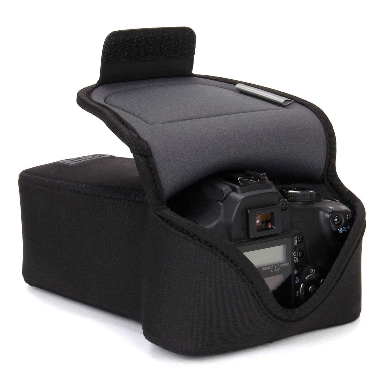 USA Gear Camera Sleeve (Zoom) for Compact SLRs with Lens Compatible with Canon EOS R100 Nikon Z30 Sony ZV-E10, and more - Padded Neoprene DSLR Case