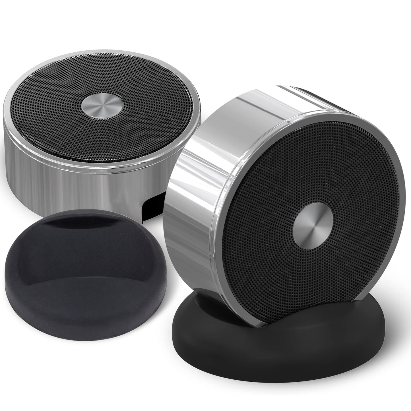 Bluetooth Speaker Set: Wireless Stereo Dual Pairing Portable Twin TWS System With Big Rich Bass Hi-Fi Multi-Room Indoor Outdoor Use Home Deck Pool