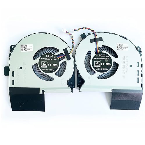 Fleshy Leaf CPU+GPU Cooling Fan Replacement for ASUS ROG Strix GL703 GL703GS GL703GM GL703GS-DS74 GL703GM-DS74 GL703GM-NS73 Series DFS593512MN0T FK08