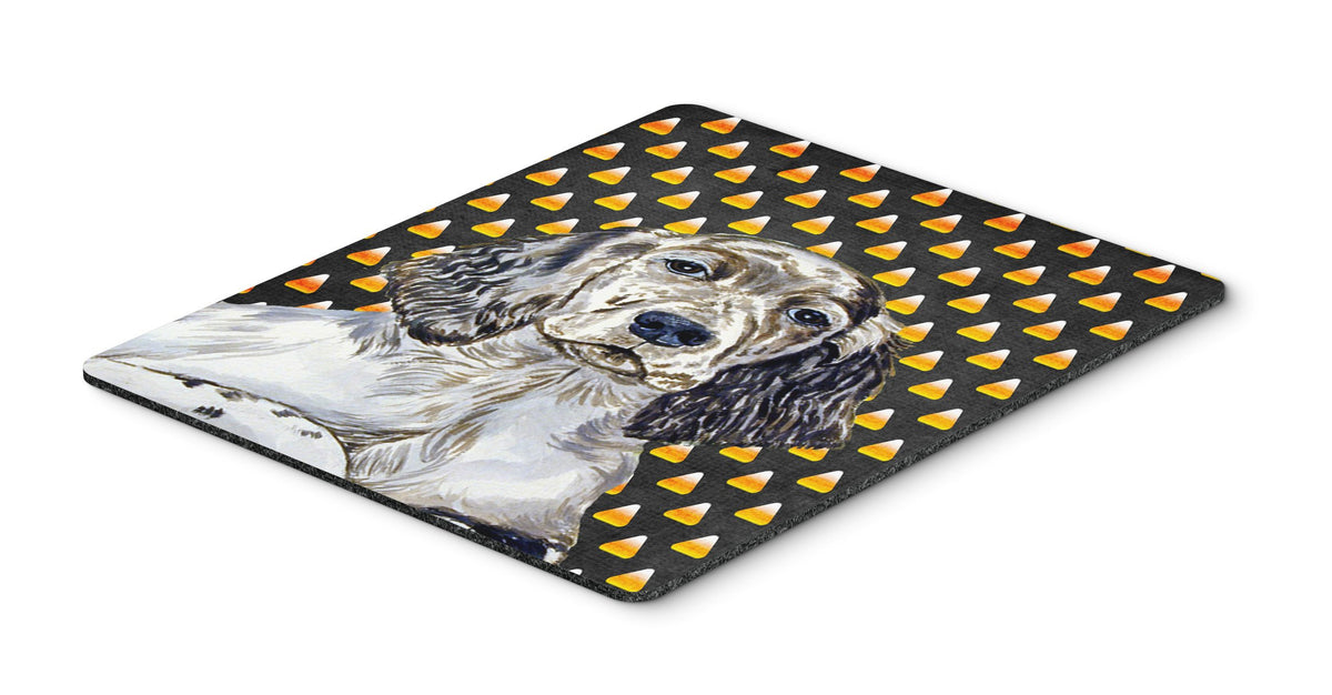 Caroline's Treasures LH9063MP English Setter Candy Corn Halloween Portrait Mouse Pad, Hot Pad or Trivet for Home Office Gaming Working Computers