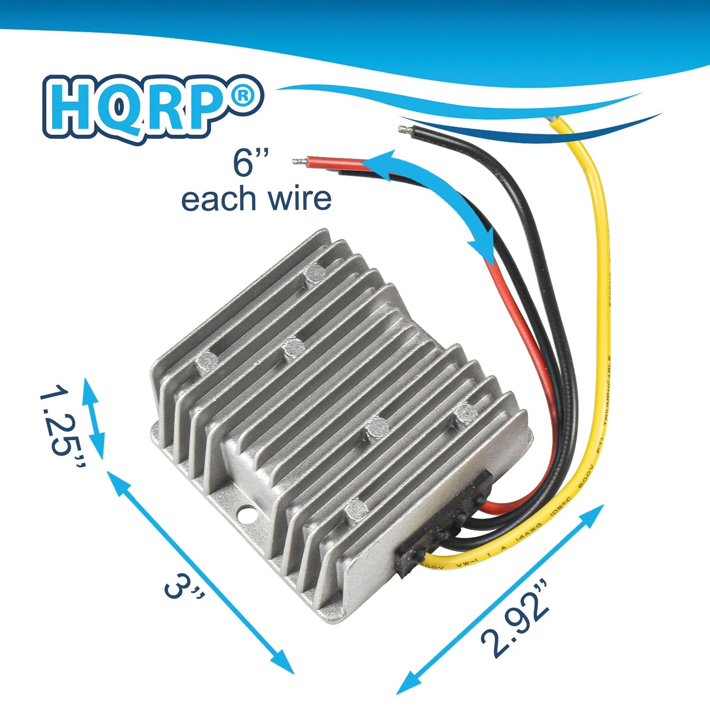 HQRP DC-DC Step Down Converter 24V to 12V 20A 240W Power Supply Adapter Compatible with Golf Cart Club Car, LED Strip Light, Motor, Dashcam, Car…