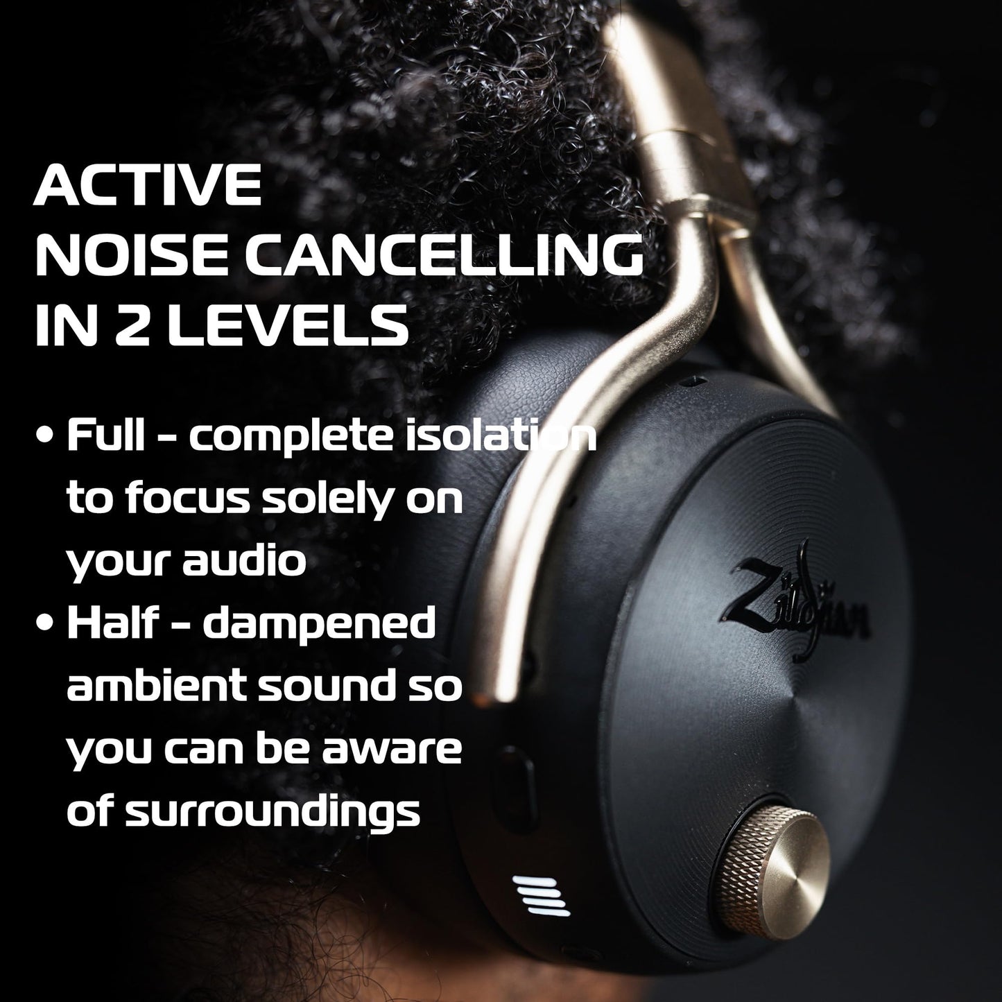 Avedis Zildjian Company ALCHEM-E Perfect Tune Over Ear Headphones, Wireless Headphones, Active Noise Cancelling with Mic, Up to 45 Hours Battery…
