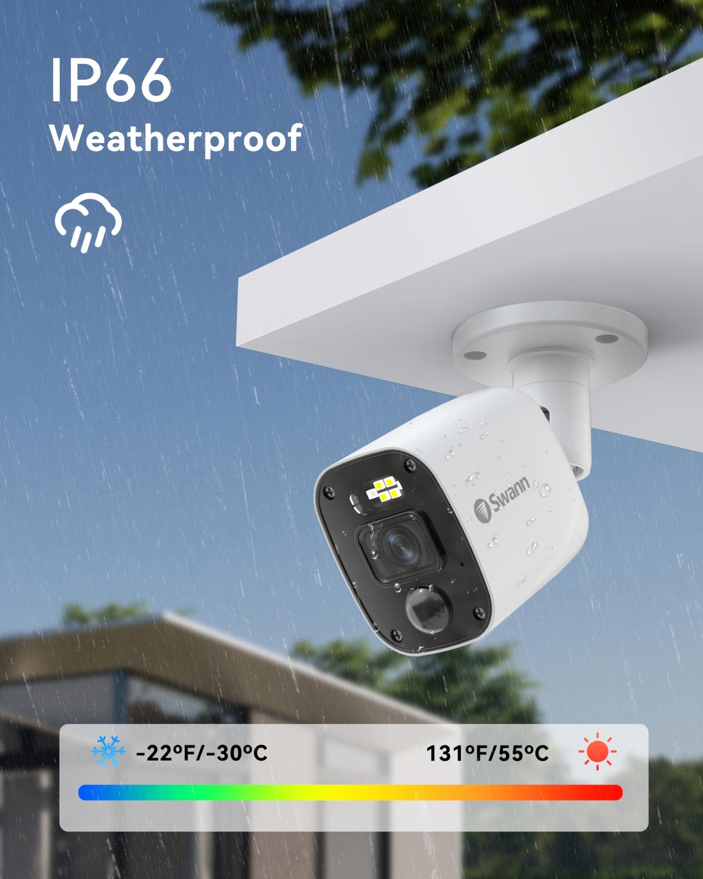 Swann 1080p Bullet Camera (Add-on)-High-Resolution Wired Security Camera with Night Vision & Motion Sensor Technology-Smart Human/Vehicle Detection