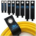 Heavy Duty Storage Straps - 8 Pack: 2 Small, 2 Medium, 2 Large, 2 XL - Extension Cord Ties - Storage Strap - by Watt's Wire