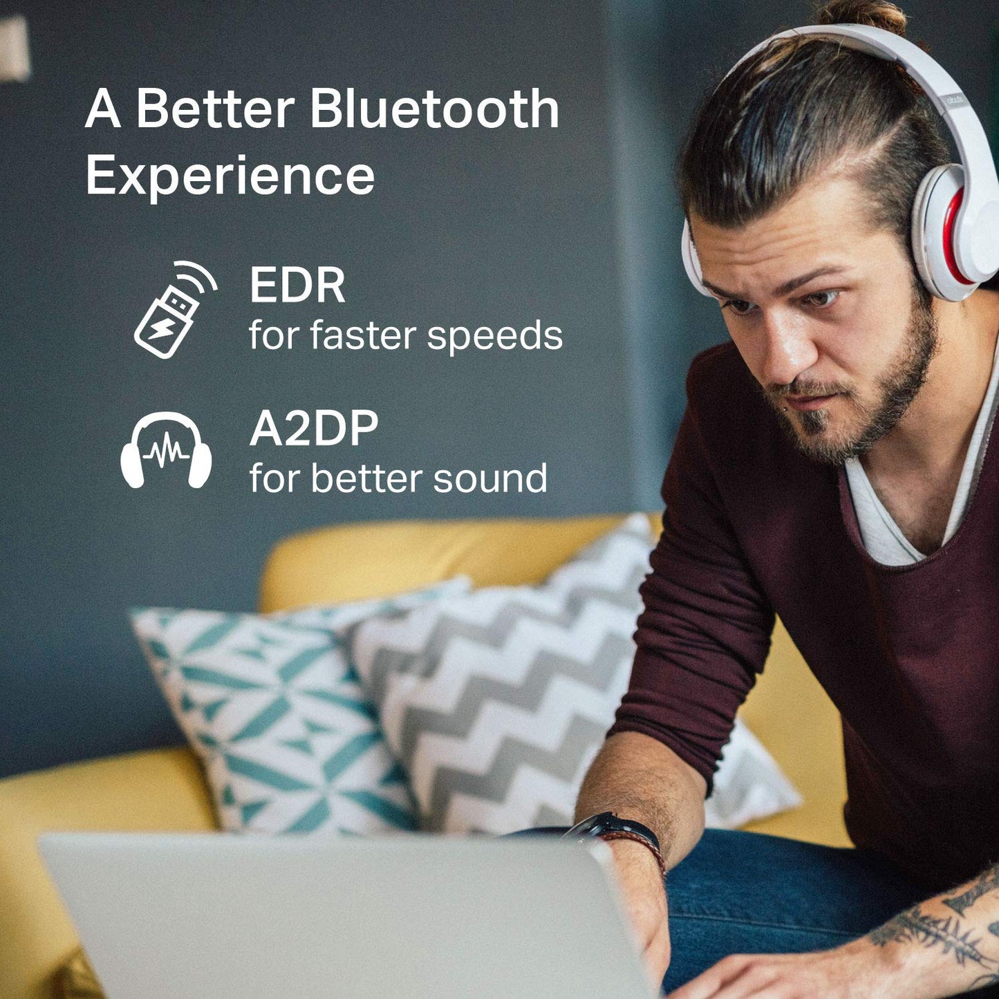 TP-Link USB Bluetooth Adapter for PC, Bluetooth 4.0 Dongle Receiver, Plug & Play, Nano Size, EDR & A2DP Technology, Supports Windows 11/10/8.1/8/7/XP