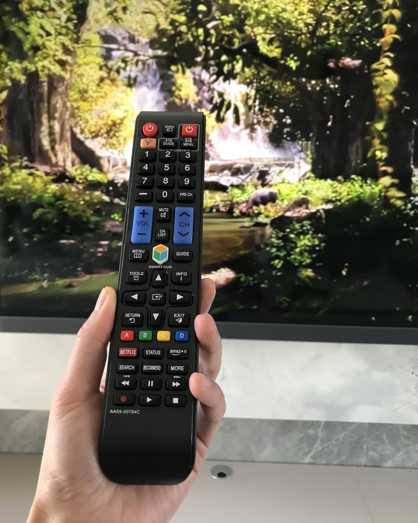 Replacement Remote Control Universal for Samsung Smart TV UN46H7150 UN48JS9000 UN60F6350AF UN50JS7000F UN55JS8500F UN60JS7000F UN60H7150 PN60F5300BF
