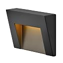 Hinkley Taper 12V Integrated LED Horizontal Deck Sconce, Aluminum, Etched Glass, ADA Compliant, Outdoor Flush Mount Security Step, Wiring Kit