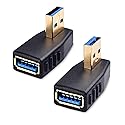 Cable Matters Combo-Pack 90 Degree Left and Right Angle USB Adapter Gender Changer