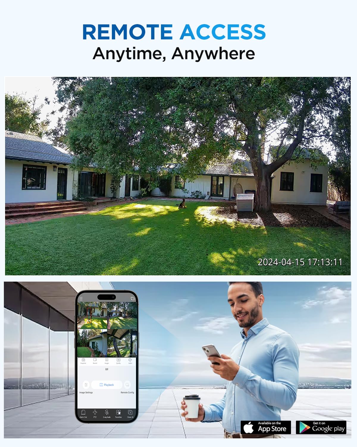 4COVR PoE Security Camera System, 2 Way Audio Talk & Smart Color Night Vision, 6X 8MP Bullet PoE IP Camera IP67 Smart Human/Vehicle Detection, 8CH 4K