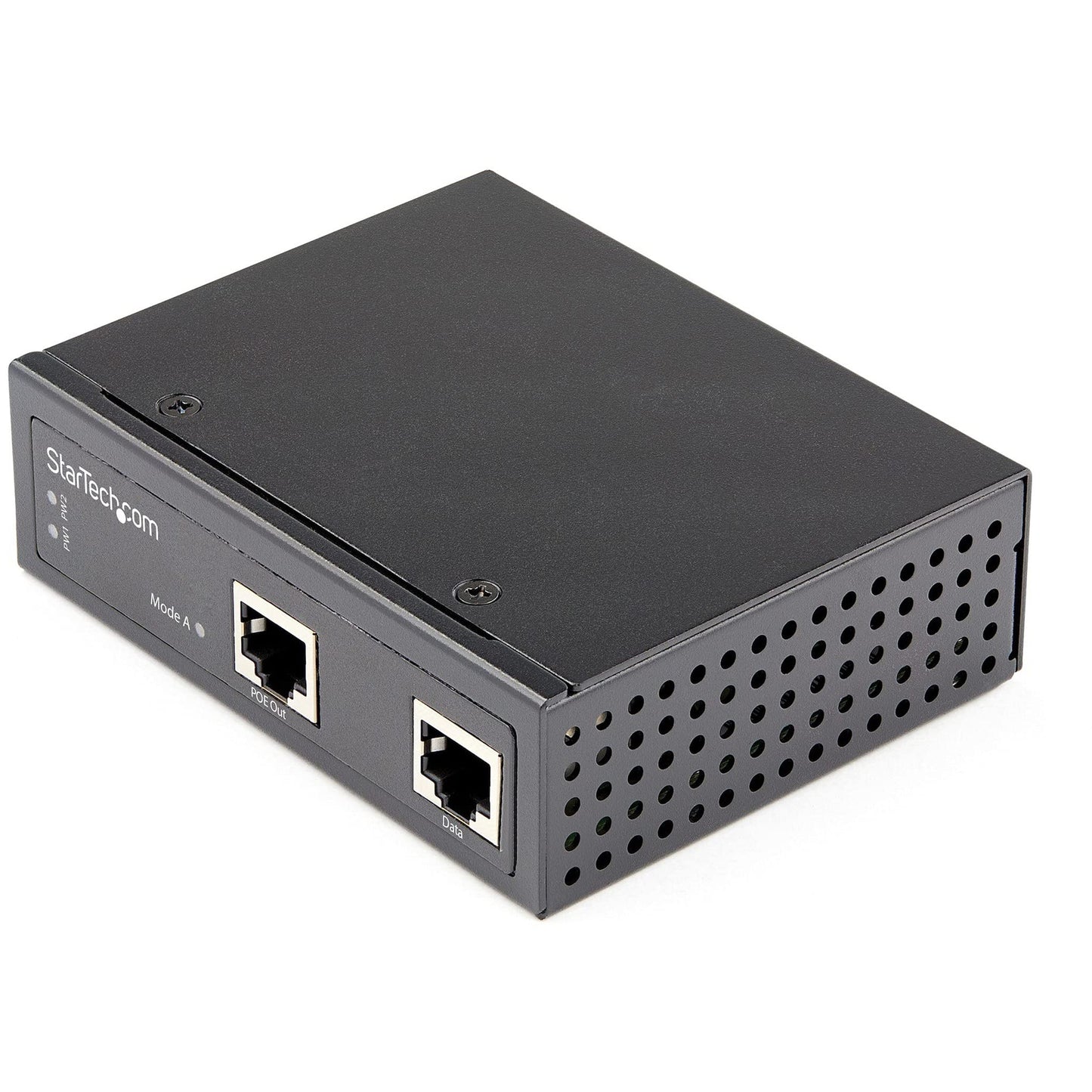 StarTech.com Industrial Gigabit Ethernet PoE Injector - 30W 802.3at PoE+ Midspan 48V-56VDC DIN Rail Power Over Ethernet Injector Adapter - -40C