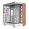 Thermaltake View 380 XL WS ARGB; Mid Tower Chassis; Side Wood Trim; 4x120mm ARGB Lite Fans Included; 420mm GPU Clearance; ATX/mATX/mITX; Hidden