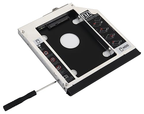 DY-tech 2nd HDD SSD Hard Drive Caddy for HP EliteBook 6930p 8440p 8530p 8540p with Faceplate Bezel + Mounting Bracket